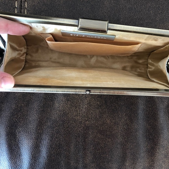 STEVE MADDEN // nude + gold // clutch/evening bag sparkly // formal + fashion - Picture 7 of 8